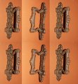 Spanish Mission Revival Kitchen Cabinet Pulls Cast Iron Style Decor Set Of 6 
