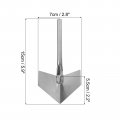 Uxcell Inside Corner Trowel 2 8 Inch Drywall Tool Stainless Steel Knife