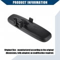 Hihaha No 87810-52041 Interior Rear View Mirror For Toyota Prius 2004-2018 Rav4 2004-2015 Inner Durable 1 Pcs Black