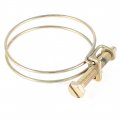 Adjustable Water Gas Pipe Metal Wire Hose Clamp 50-60mm 