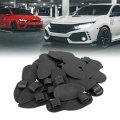 Universal Car Floor Mat Clips Fixing Grips Anti Slip Buckle Black 28x56mm 30pcs
