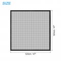 Uxcell Window Screen Mesh 47 X Diy Fiberglass Netting Black Frame With Hook And Loop Adhesive Edging For Bedroom Living Room