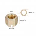Uxcell 1pcs M24x3mm Hexagon Slotted Nut Grade 10 Carbon Steel Hex Castle Nuts Color Zinc