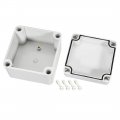 Uxcell 100x100x75mm 3 94x3 94x2 95inch Wateproof Ip67 Electronic Abs Plastic Diy Junction Project Box Enclosure Case Outdoor