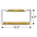 Ohio Dominican University Full Size Standard License Plate Metal Frame
