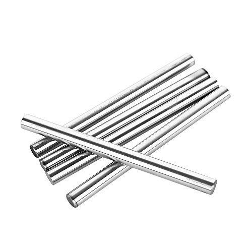 Eowpower 5pcs Linear Motion Shaft 8mm X 100mm Round Hardened Lathe Bar Rod