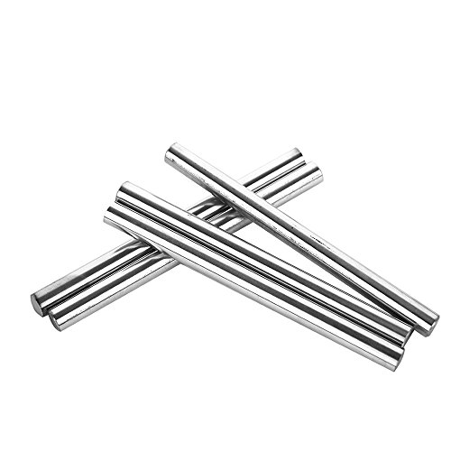 Eowpower 5pcs Linear Motion Shaft 8mm X 100mm Round Hardened Lathe Bar Rod