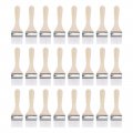 Uxcell 24pcs 6 Paint Brush 1 8 Width Soft Nylon Bristle With Wood Handle For Wall Cabinets Fences White