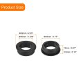4pcs Rubber Grommets 1-3 4 45mm Drill Hole 8 35mm Id Top Hat Grommet Black Silicone Plug Gasket For Wiring Automotive