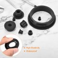 4pcs Rubber Grommets 1-3 4 45mm Drill Hole 8 35mm Id Top Hat Grommet Black Silicone Plug Gasket For Wiring Automotive