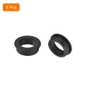4pcs Rubber Grommets 1-3 4 45mm Drill Hole 8 35mm Id Top Hat Grommet Black Silicone Plug Gasket For Wiring Automotive