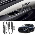 Carbon Fiber Window Switch Panel Trim For 2022 Lhd Abs Material Easy Installation Protective Cover Texture Appearance Design