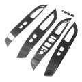 Carbon Fiber Window Switch Panel Trim For 2022 Lhd Abs Material Easy Installation Protective Cover Texture Appearance Design