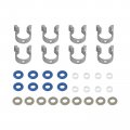 Frezon 8pcs Fuel Injectors Repair Seal Kit Fit For Jaguar 5 0l V8 And Range Rover 
