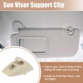 Uxcell Sun Visor Support Clip Retainer For Volkswagen Rabbit 1979-1984 No 191857559 Holder Bracket Hanger Plastic Beige Anti