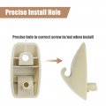 Uxcell Sun Visor Support Clip Retainer For Volkswagen Rabbit 1979-1984 No 191857559 Holder Bracket Hanger Plastic Beige Anti
