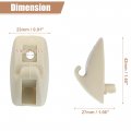 Uxcell Sun Visor Support Clip Retainer For Volkswagen Rabbit 1979-1984 No 191857559 Holder Bracket Hanger Plastic Beige Anti