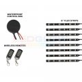 Ledglow 8pc Advanced White Led Motorcycle Accent Neon Underglow Lighting Kit 4 Patterns Brightness Levels 6 Flexible Light