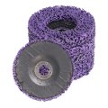 All-carb 5pcs 4 Inch X 5 8 Purple Easy Clean And Strip Discs Wheel Fit For Wood Metal Fiberglass Surface Preparation 