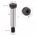 Uxcell Alloy Steel Hexagon Socket Head Shoulder Screws Bolts 1-1 2 Length 3 8 Dia 5 16-18 Thread 6pcs