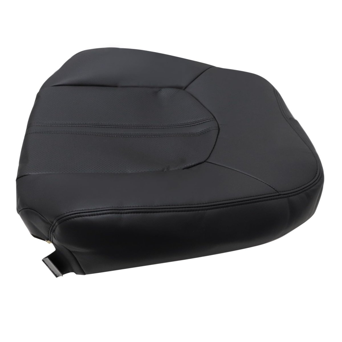 Front Driver Side Top Back Replacement Seat Cover Black Perforated Microfiber Leather For Cadillac Srx 2010-2016