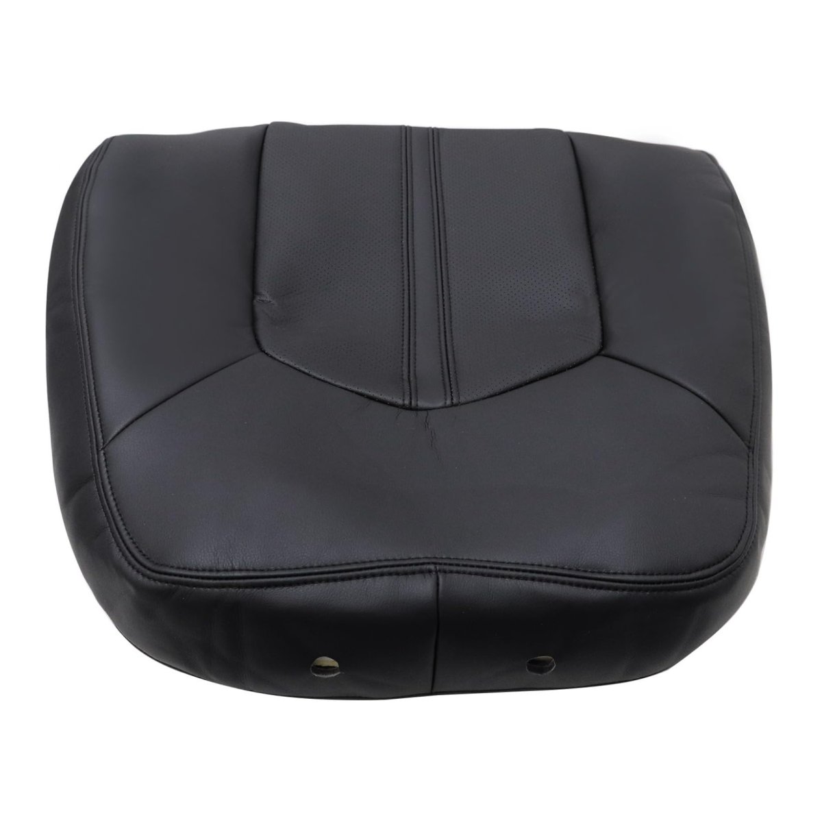 Front Driver Side Top Back Replacement Seat Cover Black Perforated Microfiber Leather For Cadillac Srx 2010-2016