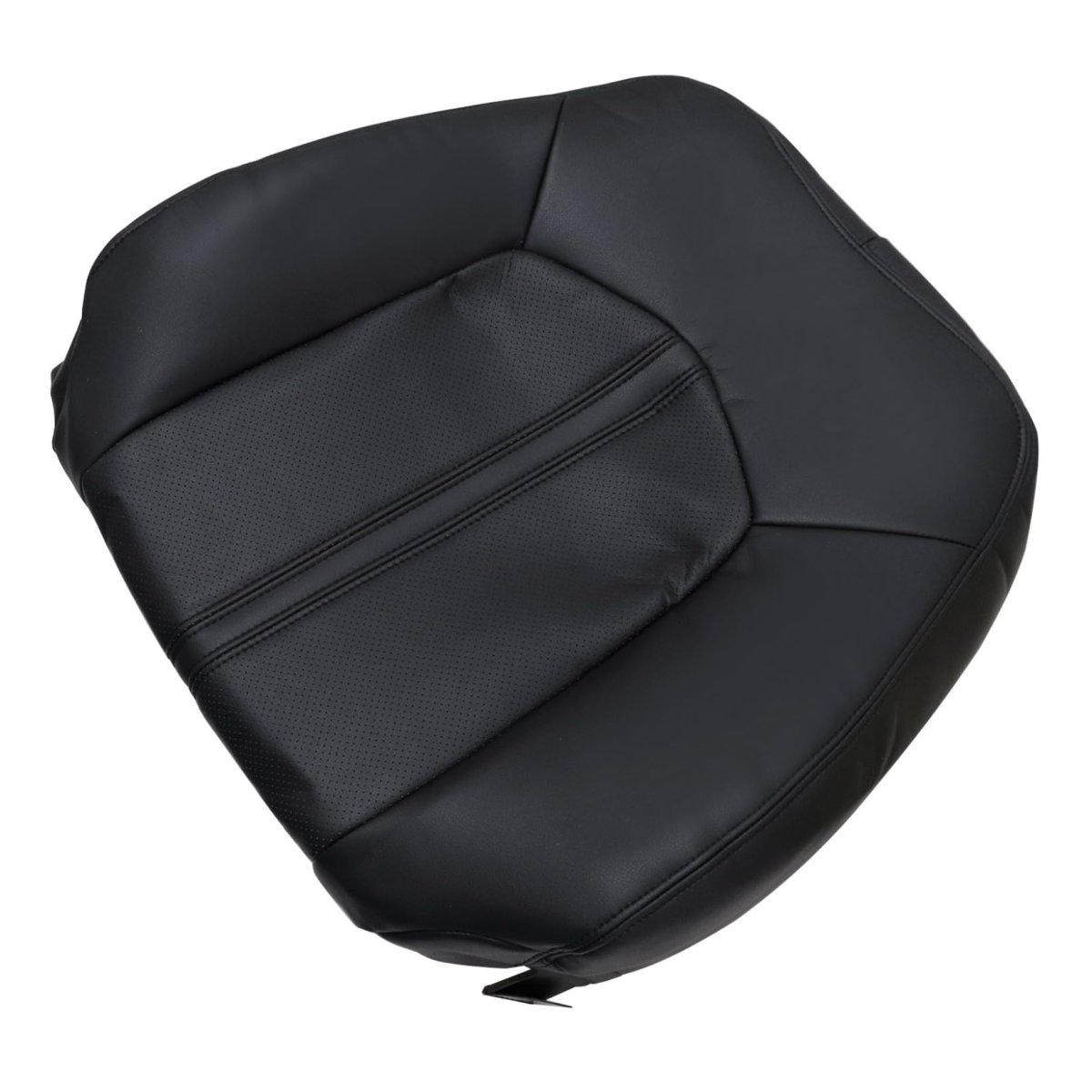 Front Driver Side Top Back Replacement Seat Cover Black Perforated Microfiber Leather For Cadillac Srx 2010-2016