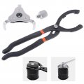 2 Piece Oil Filter Wrench Set In Long Handle Plier And Universal Adjustable 3 Jaw 2 Way Remover Tool For Motorcycles Cars 