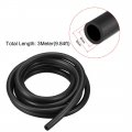 Uxcell Lubricating Oil Hose 6mm 1 4 Id X 9mm Od 10ft Rubber Water Tubing Black