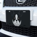 Graphics More Boston Terrier Look Into My Eyes Face Pet Dog Novelty Metal Vanity Tag License Plate 