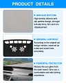 Autorder Dashboard Cover Mat For 2020-2024 Hyundai Palisade Accessories Dash Flannel Sunshade Glare Uv Rays Protector With Hud