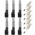 6 Ignition Coils With Iridium Spark Plugs Fits C1466 Uf531 For Porsche Tt A3 Eos Cayenne