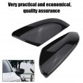 2pcs Rear Carbon Fiber Style Rearview Mirror Cover Caps Fit For 2016 2017 2018 2019 Civic Sedan Coupe