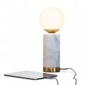Brightech Aspen Led Table Lamp With Usb Port Bedside Reading Modern Desk Nightstand Ambient Lighting For Bedroom Living Room 