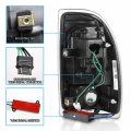 Amerilite C-type Led Tube Dark Smoked Tail Lights Brake Lamps Set For 1997-2004 Dodge Dakota Passenger And Driver Side