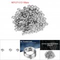 Qanyegn 100pcs Ss304 Coiled Wire Helical Screw Thread Inserts M3 Stainless Steel Repair Kit For And Reinforcement M3 0 5 1 D