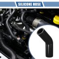 1 Pcs 38mm 50 Id 90mm 3 54 Length 45 Degrees Black Car Silicone Hose Coolant Universal