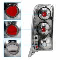 Amerilite Chrome Replacement Brake Tail Lights For 02-06 Cadillac Escalade Passenger And Driver Side