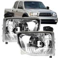 2pcs Driver And Passenger Side Headlight Assembly Replacement For Toyota Tacoma 2001-2004 Headlights Halogen Projector
