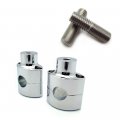 Hk-tghd-had001 Hbs007-cd- Chrome 1 Handlebar Risers For Dna Paughco Hardbody Springer Chopper Bobber 