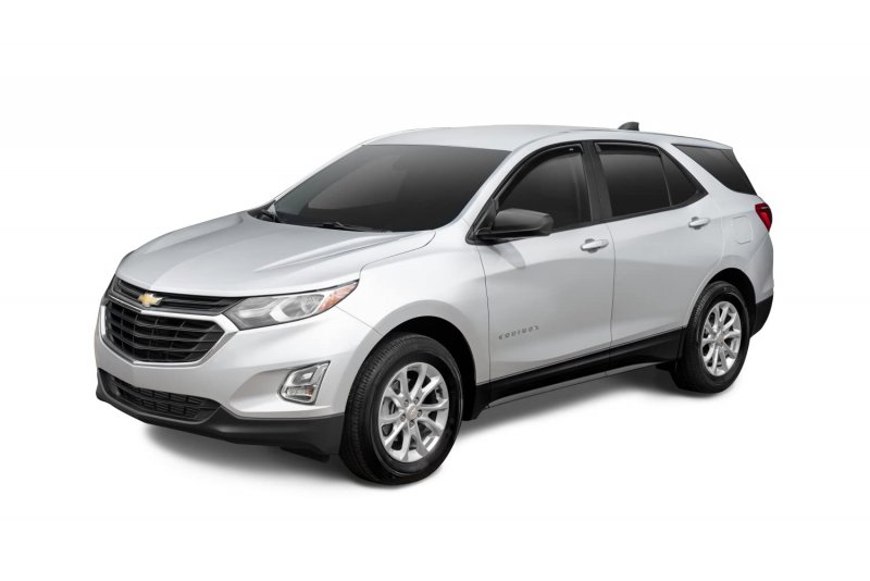 Outside Mount Ventvisor Rain Guards For 2018 To 2024 Chevrolet Equinox Smoke 4 Piece Set 94634