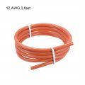 Uxcell Silicone Wire 12 Awg Ultra Flexible 600v Electric Strands Of Tinned Copper 3 Ft Orange
