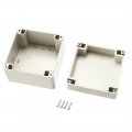 Uxcell 120x120x90mm Electronic Waterproof Ip65 Sealed Abs Plastic Diy Junction Box Enclosure Case Gray