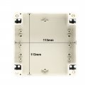 Uxcell 120x120x90mm Electronic Waterproof Ip65 Sealed Abs Plastic Diy Junction Box Enclosure Case Gray