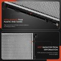 A-premium Engine Coolant Radiator A C Condenser Cooling Kit Compatible With Mini Cooper 2002 2003 2004 2005 2006 1 6l 2-pc Set
