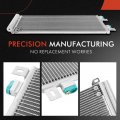 A-premium Engine Coolant Radiator A C Condenser Cooling Kit Compatible With Mini Cooper 2002 2003 2004 2005 2006 1 6l 2-pc Set