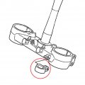 Zhisheng Aluminum Motorcycle Front Brake Hose Clamp Cable Black For Honda Cr85r 03-07 Cr80r 96-02 Cr125r 250r 90-03 Crf150r