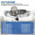 Upgrade Aluminum Thermostat Assembly With Housing For Bmw E46 E39 E60 E83 E53 E85 325i 330i 525i 530i X5 X3 Z3 Z4 Replace