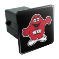 Western Kentucky University Secondary Logo Tow Trailer Hitch Cover Plug Insert For 2 In Receivers Black Abs Plastic With Uv