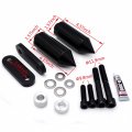 Smt- Black Spike Frame Slider Crash Protector Billet Aluminum For 04-05 Cbr1000rr Cbr1000 P N Mt290-003